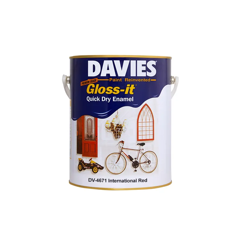 DAVIES PAINT DV-4671 INTERNATIONAL RED ENAMEL PREMIX
